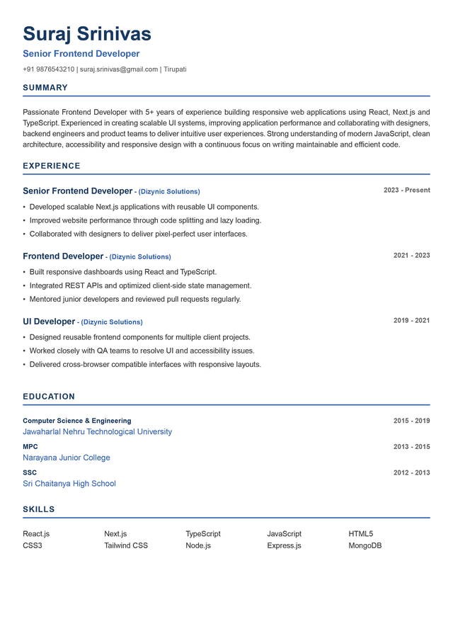 Modern Resume Template